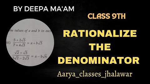 RD Sharma Solutions for class 9 Maths chapter 3 rationalization Ex. 3.2