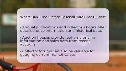 Where Can I Find Vintage Baseball Card Price Guides? - The Memorabilia Zone