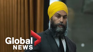 Jagmeet Singh ordered to leave House of Commons for calling Bloc MP 'racist'