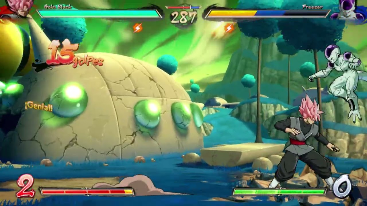(DBFZ) Mod Latino Goku Black Contra Freezer en audio latino dialogo al final