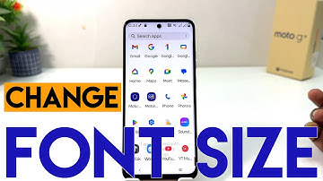 How to change font size in Motorola Moto G15
