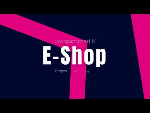 Web Project | E-Shop | Task 02 | Muditha Gayanath | Java Institute