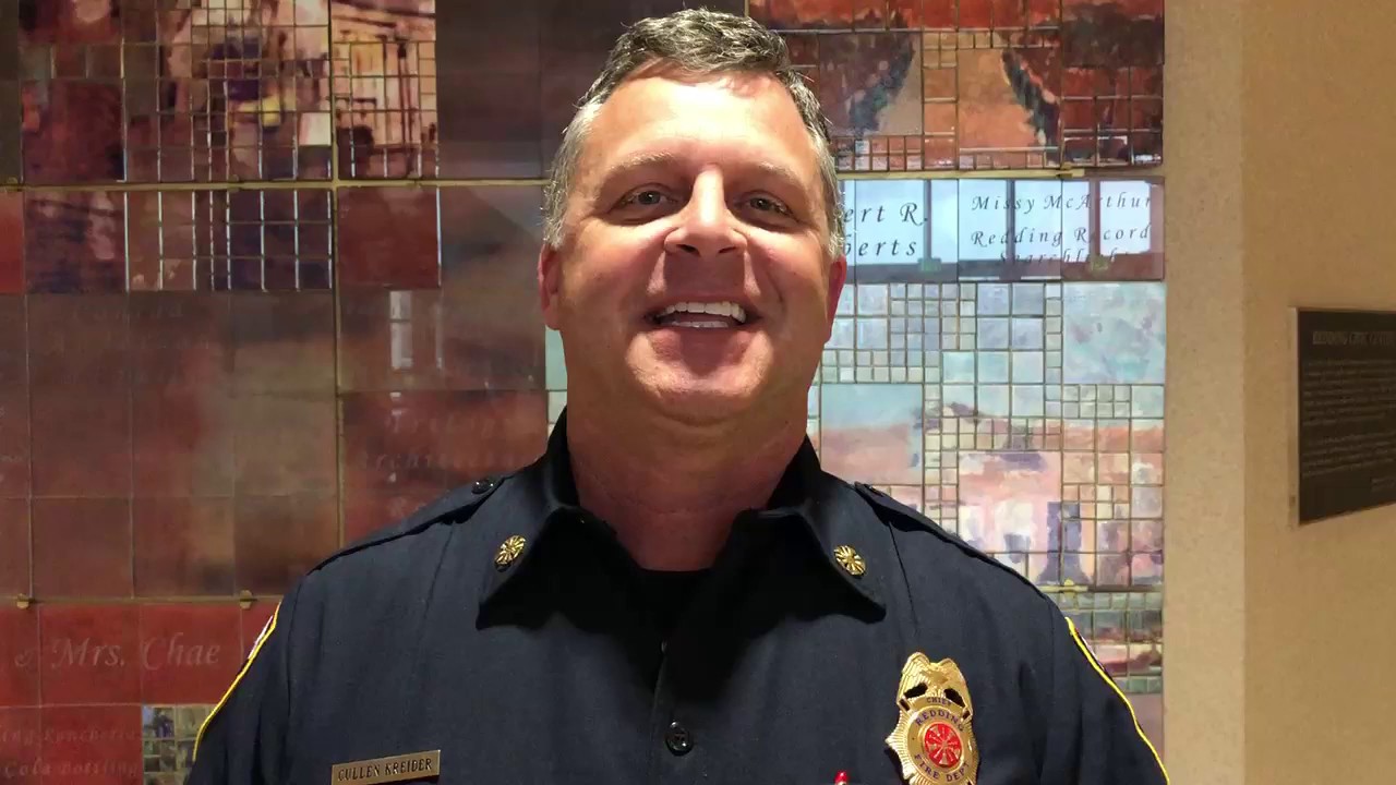 Redding Fire Department Chief Cullen Kreider for "I Love Redding"