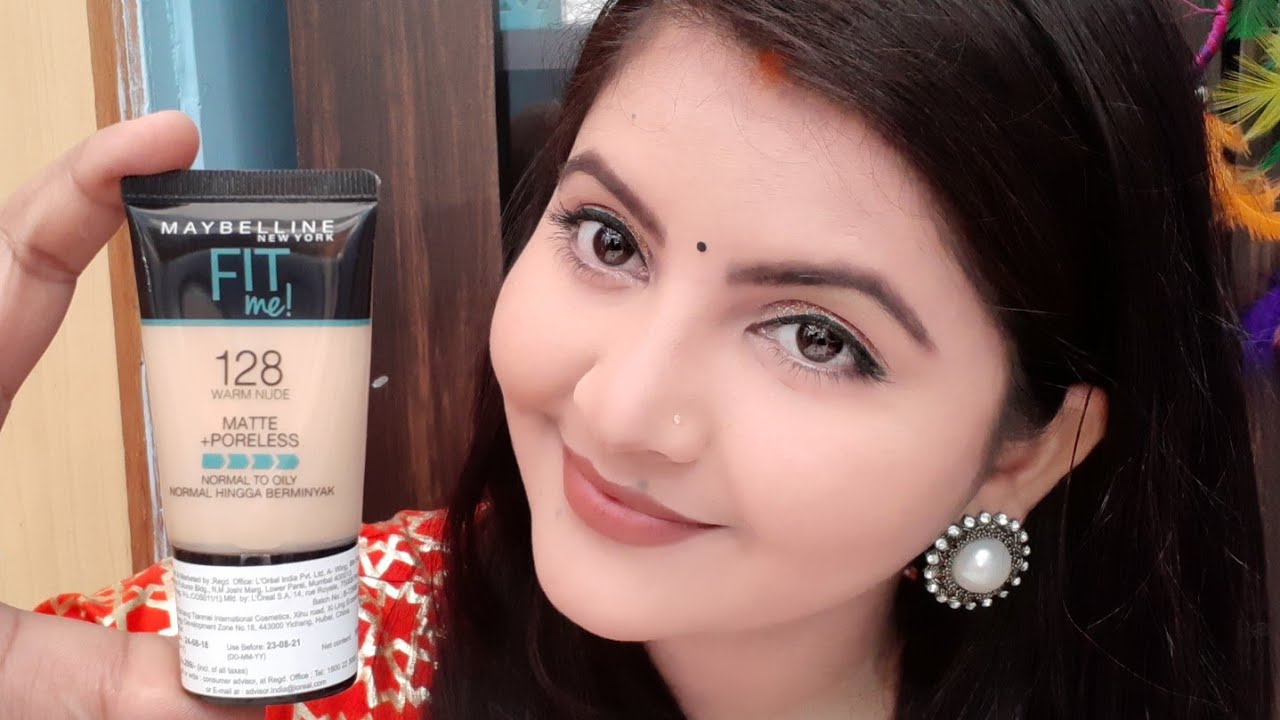 Maybelline fit me foundation mini pack review & demo, foundation for oily  skin for summers
