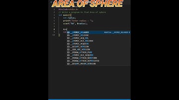 Area of sphere in c language| c program|@NITian-Coder #shorts #clanguage