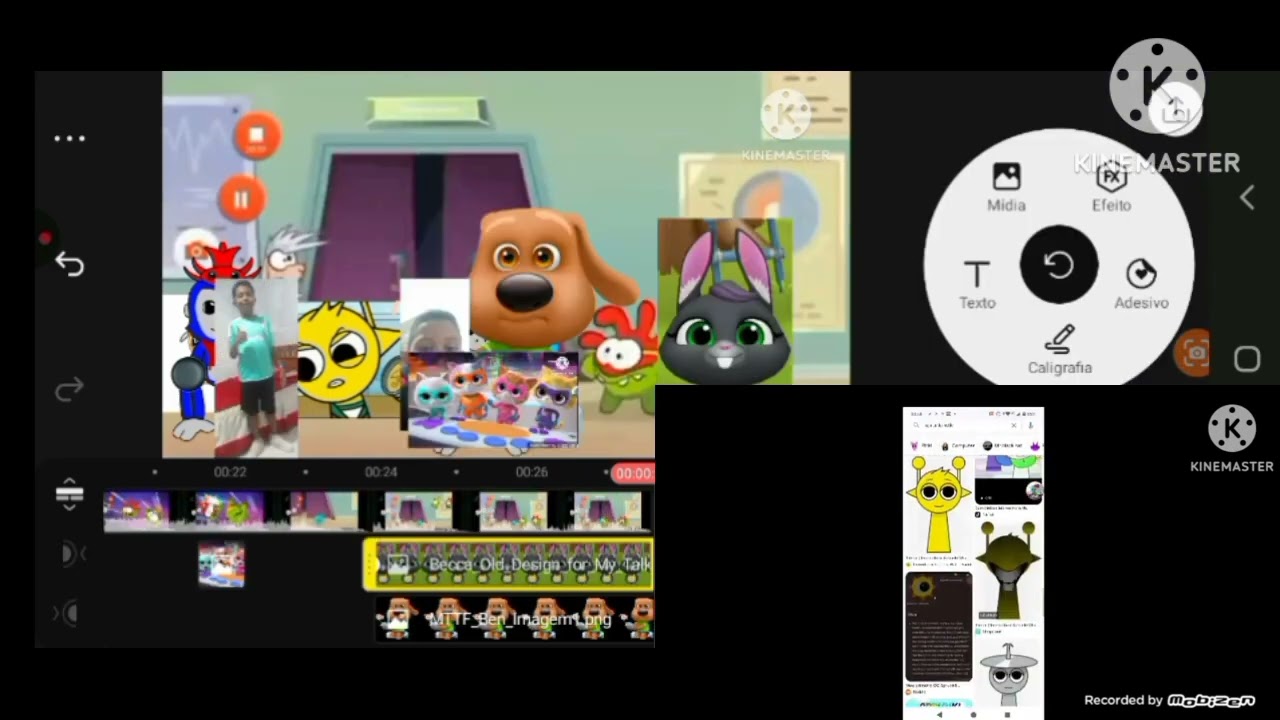 Om nom Black hole add round 4 logo remake speedrun kinemaster