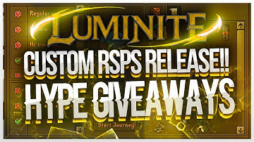 THIS BRAND NEW CUSTOM RSPS IS RELEASING NOW!! *FREE STUFF* (HUGE GIVEAWAYS) - Luminite RSPS
