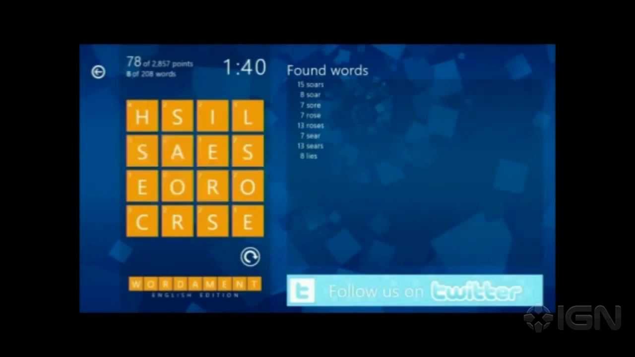 video Microsoft Wordament