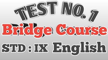 Bridge Course Class ix test 1 marathi medium Bridge Course Class ix test 1 marathi medium