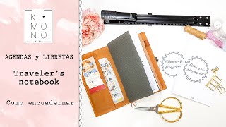 🖇 5 formas de encuadernar agendas y libretas para tus midori traveler&#39;s notebook