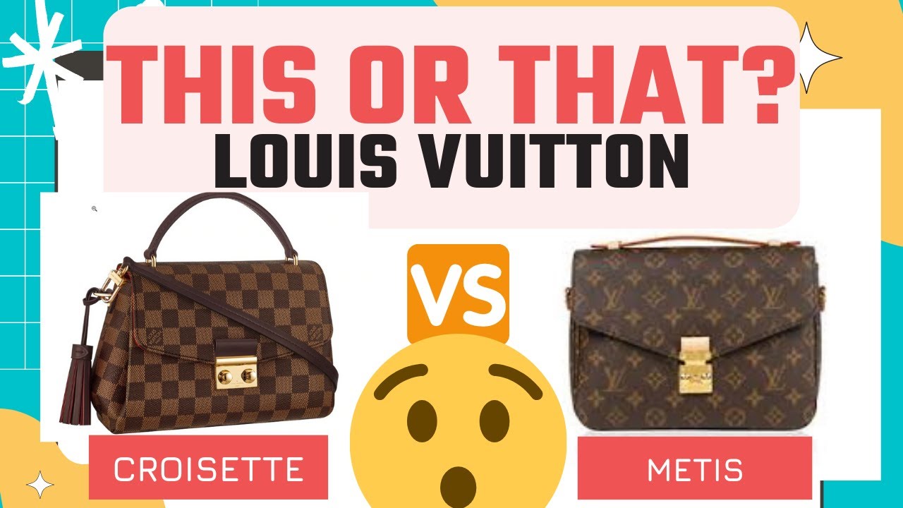 LOUIS VUITTON Pochette Metis & Croisette Comparison