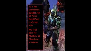ESO PVE Stamina Night blade  Craftables 75k parse hundings rage , orders wrath , Selene's helm