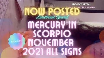 Live 🔴 tarot card reading Mercury in Scorpio Nov - December ALL SIGNS time stamps 🌟✨🎊🎉🌈🥳🦄
