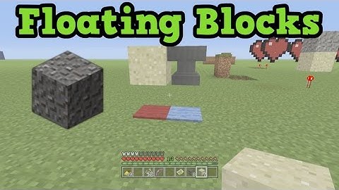 Minecraft Xbox One / PS4 10 Ways To Make Gravel Float