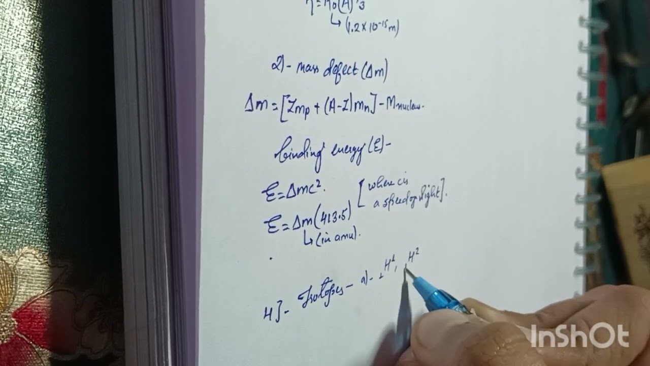 CBSE 2026 Physics formulae of atom and nuclie
