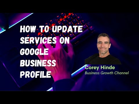 How to update services on google business profile