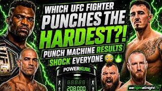 Which UFC Fighter Punches The HARDEST! Punch Machine Results SHOCK Everyone 😳🔥