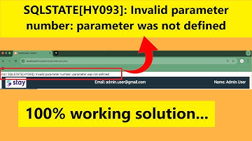 Fout: SQLSTATE[HY093]: Ongeldig parameternummer: parameter is niet gedefinieerd