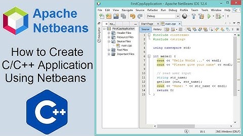 Create C/C++ Application using Netbeans 12.4 (2021)
