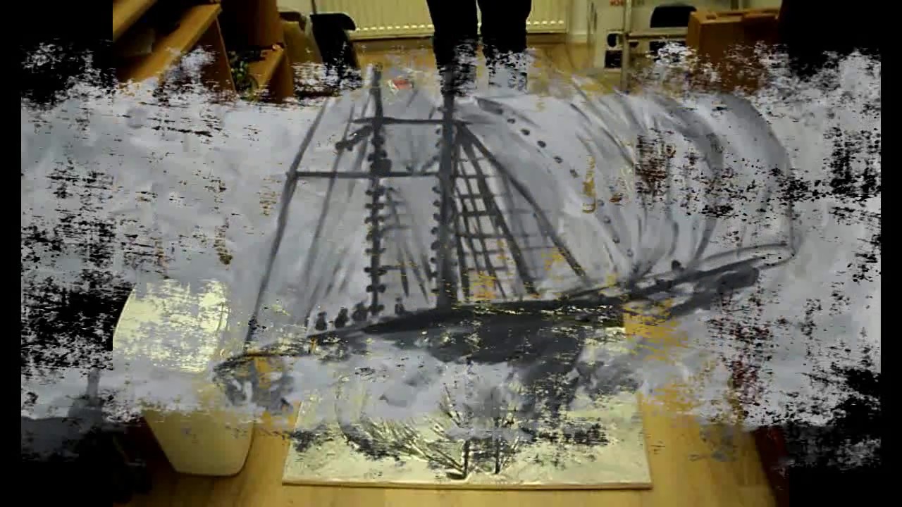 How to paint a sailboat YouTube