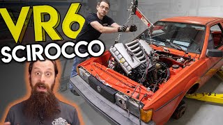 Swapping a VR6 into a VW Scirocco in 1 Day! (Part 2/3)