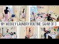 STAY AT HOME MOM OF 3 WEEKLY LAUNDRY ROUTINE//CLEANING ROUTINE MOTIVATION //Jessica Tull cleaning