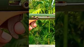 Amazing Bamboo Craft 😱💥🔥– Handmade Toy Gun from Natural Materials#shorts #short #craft