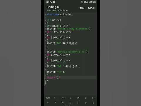A program to print 2D array elements| c program to print array elements ...