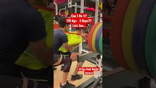 81 kgs BW - 170 Kgs Squat Challenge 🤔