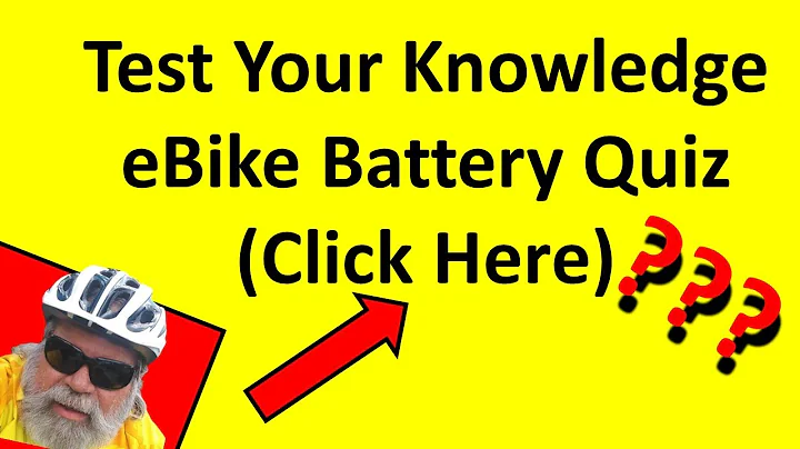 Ebike Battery Quiz, How Much do you REALLY know about e bike batteries?