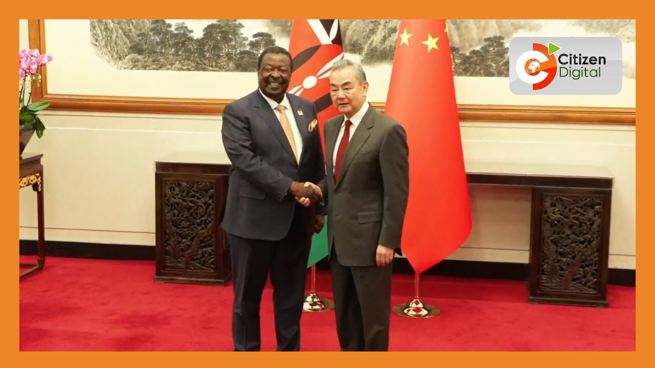 Prime CS Mudavadi holds bilateral talks with his Chinese counterpart Wang Yi in Beijing, China
