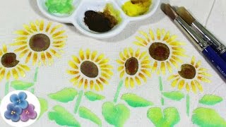 Como hacer Pintura en Tela con Esténciles de Flores y 3D Tutorial Pintar en Tela Pintura Facil