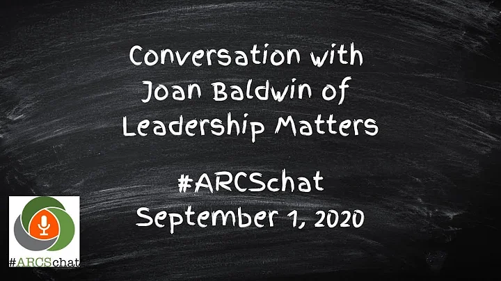#ARCSchat September 2020: Conversation with Joan B...