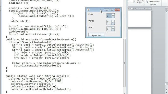 Combinaciones De Colores De Java