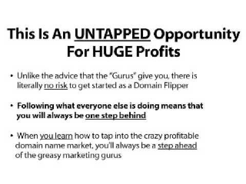 how to make money domain flipping