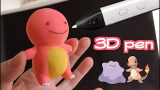 3D pen figure | Making Ditto & Charmander | Cute Pokemon DIY  ๑•‿•๑