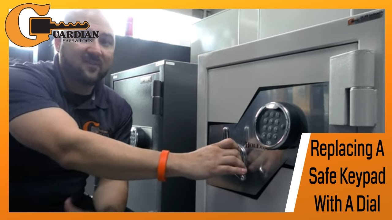 Making An Electronic Safe Manual Replacing A Keypad With A Dial YouTube
