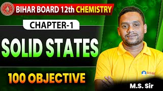 12th Chemistry Chapter 1 Solid State Question Answer| Bihar Board 12th Chemistry Chapter 1 Objective