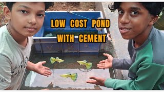 Zero cost pond😊|എളുപ്പത്തിൽ ഒരു കിടിലൻ കുളമുണ്ടാക്കാം