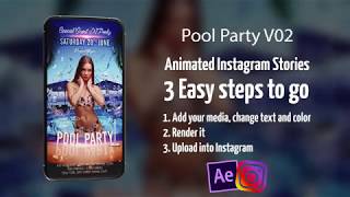Pool Party V02 After Effects Template  Instagram Stories preview
