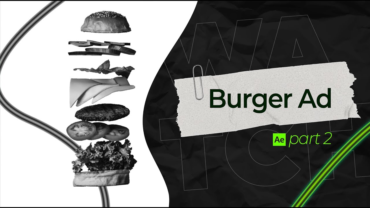 🤓Burger Advert using stock photo part 2 | Tutorial🤓 - YouTube
