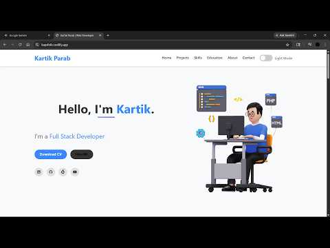 Build a Modern Responsive Portfolio Website | HTML, CSS & JavaScript