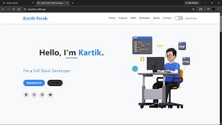Build a Modern Responsive Portfolio Website | HTML, CSS & JavaScript