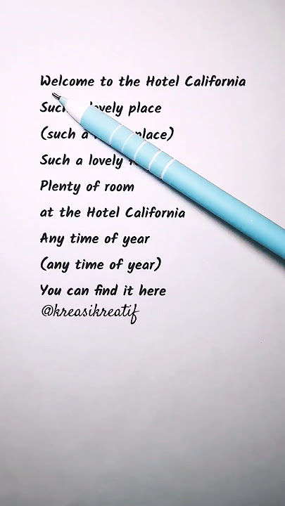 Eagles - Hotel California: A Haunting Song You’ll Never Forget