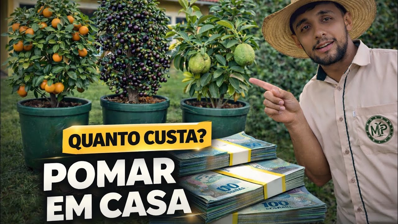 Vale a pena ter pomar em casa em 2026? Custos, erros e frutas certas