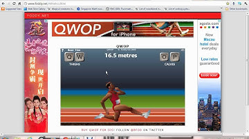 EPIC RUNNING QWOP (or rather jiggling) imagine if professional runners ran like this XD