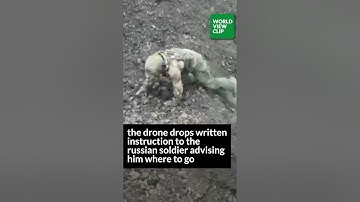 Russian soldier surrenders to Ukrainian drone outside Bakhmut