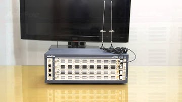 16-Port Front SIM Type Multi-SIM GSM Gateway AP-GS3100 | AddPac