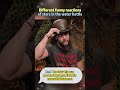 Different funny reactions of stars in the water battle.#usa