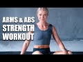 10 MIN STRONG TONED ARMS & ABS - Home Workout - no equipment